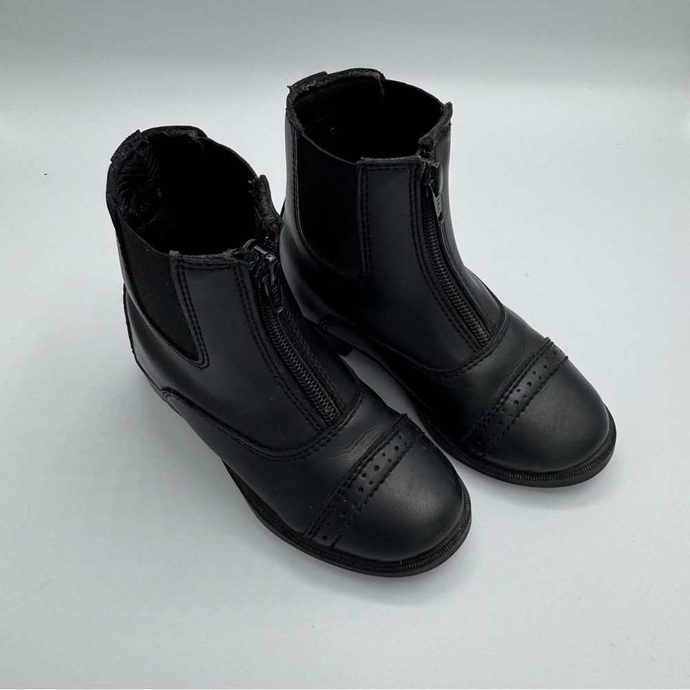 Black Kids TuffRider Paddock Boots Size 8